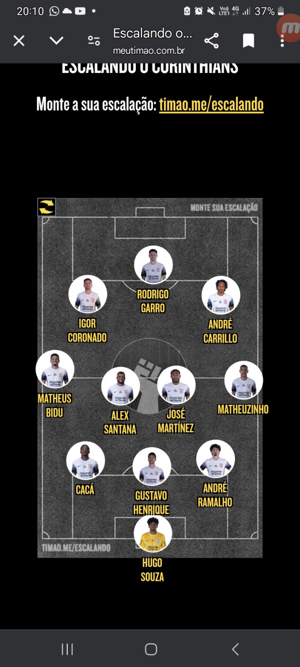 Uma escala��o pra contra o vasco