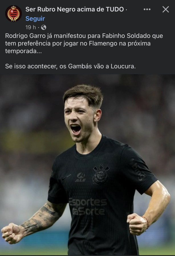 Rodrigo Garro no Flamengo em 2025;