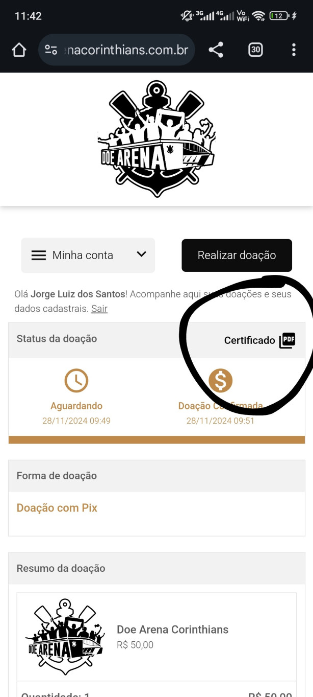 Ajuda no certificado