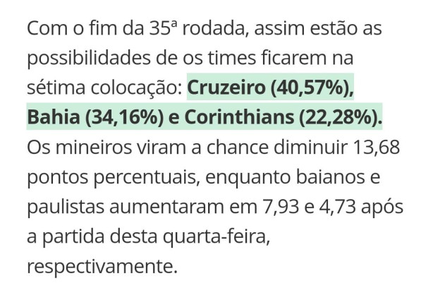 Contra as estat�sticas furadas
