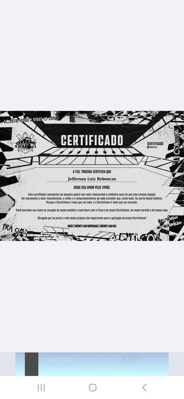 Doado com sucesso