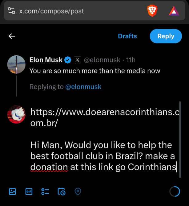 Mandei pra um cara meio pobre kkkkk