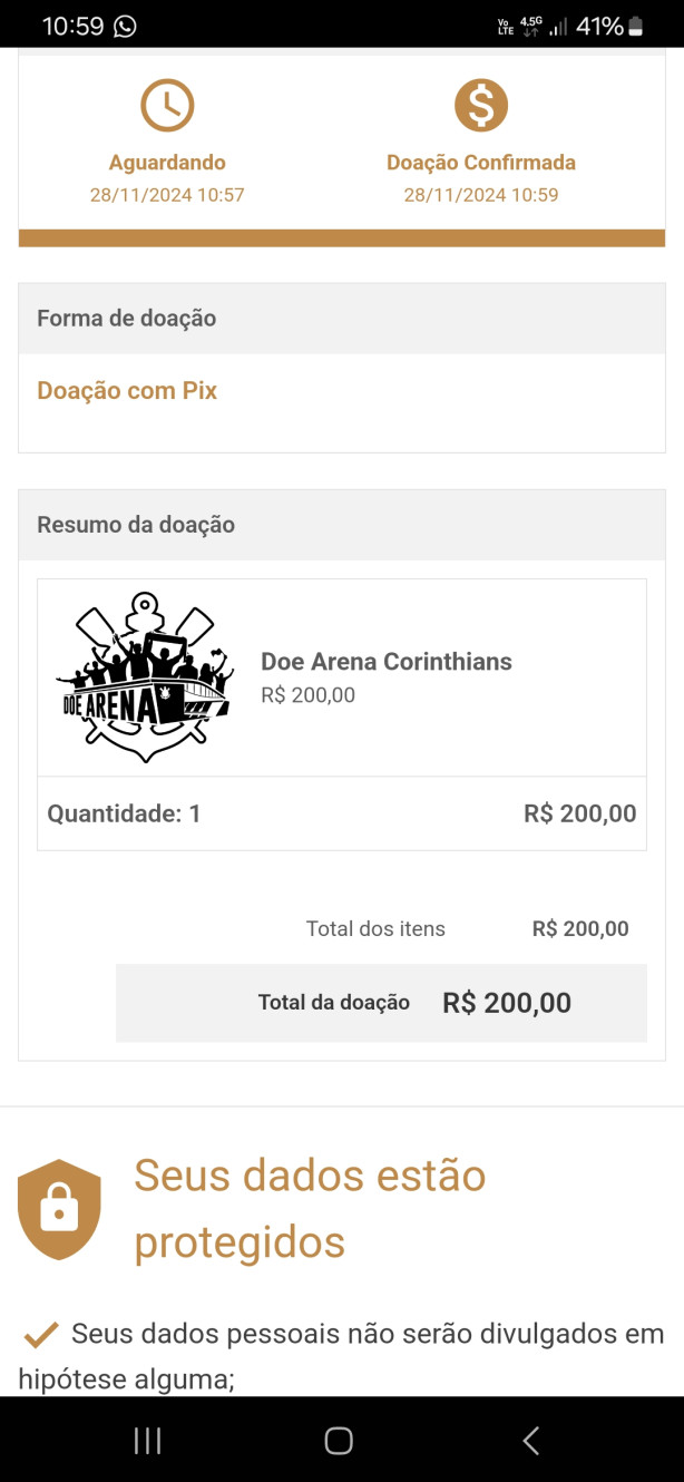 Minha parte eu fiz