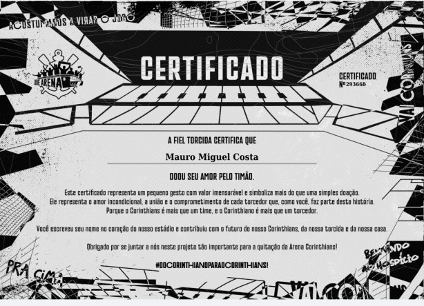 Eu fiz minha doa��o...vai tim�o