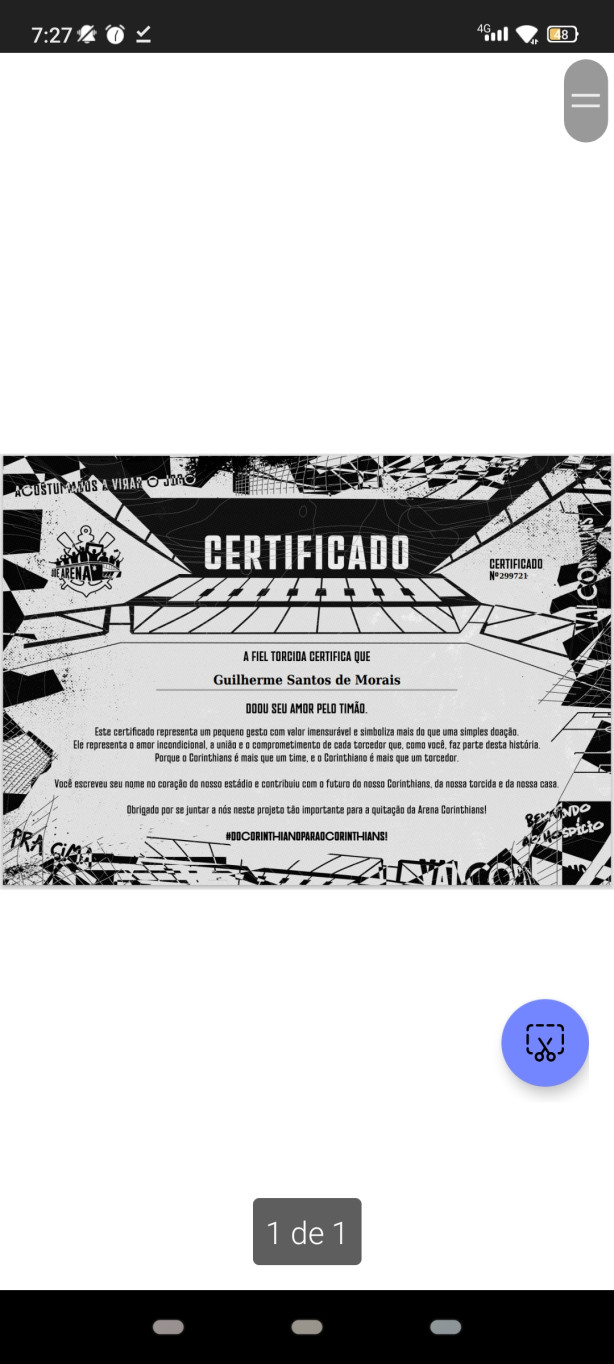 Finalmente consegui!