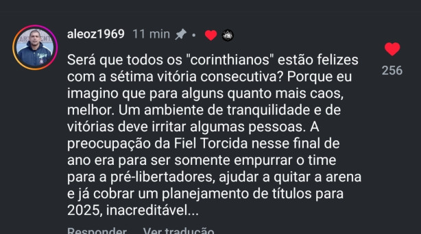 Presidente da gavi�es deu o papo!