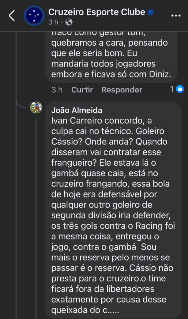 Sei que � passado, por�m...