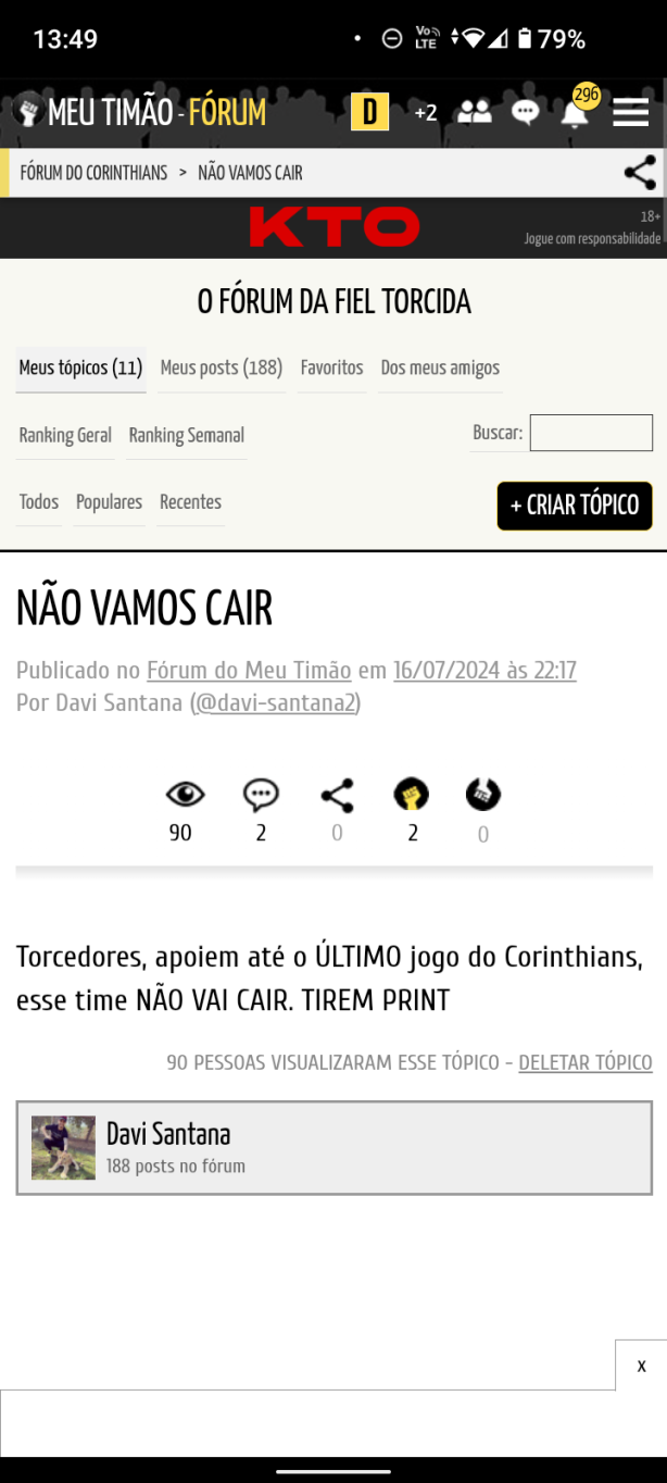 Nunca desacredite!