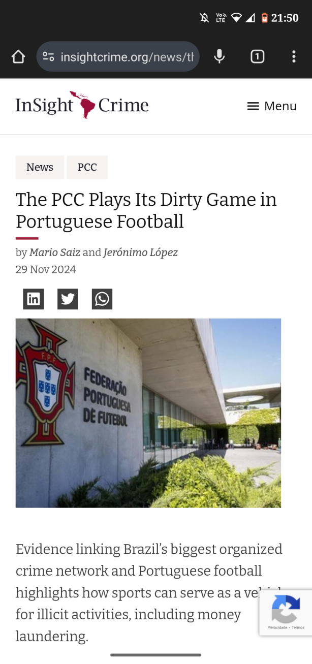PCC e o futebol portugu�s