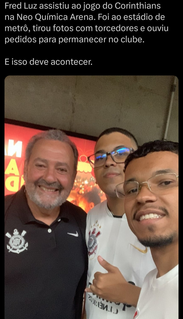 Fred Luz estava na arena e pretende ficar!