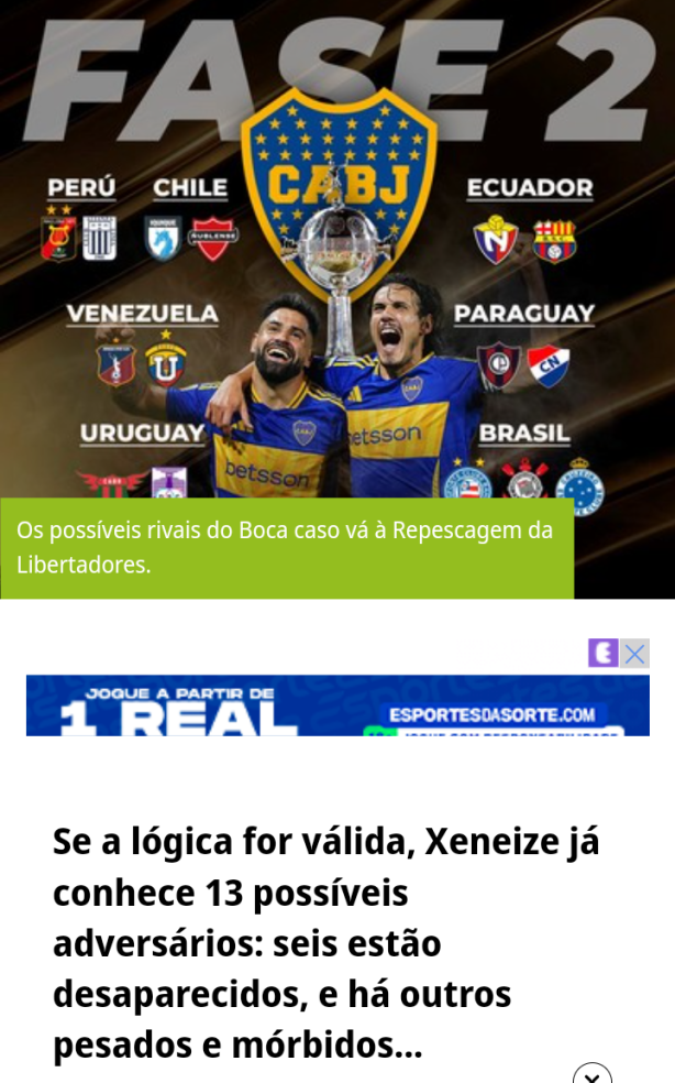O boca pode estar na pre libertadores