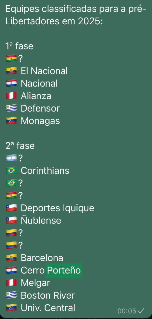 Quem podemos enfrentar na Pr� Libertadores? Veja