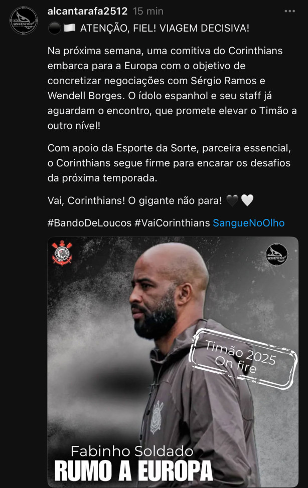 informa��o quentinha sobre refor�os
