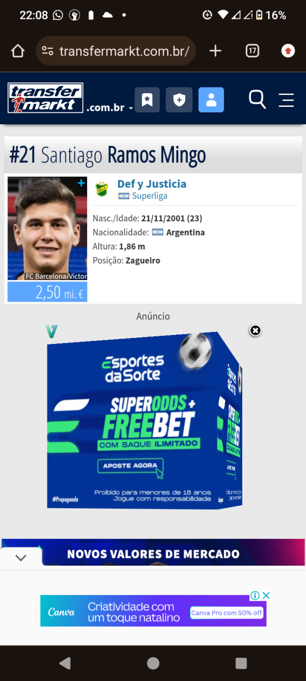 Bom zagueiro e novo