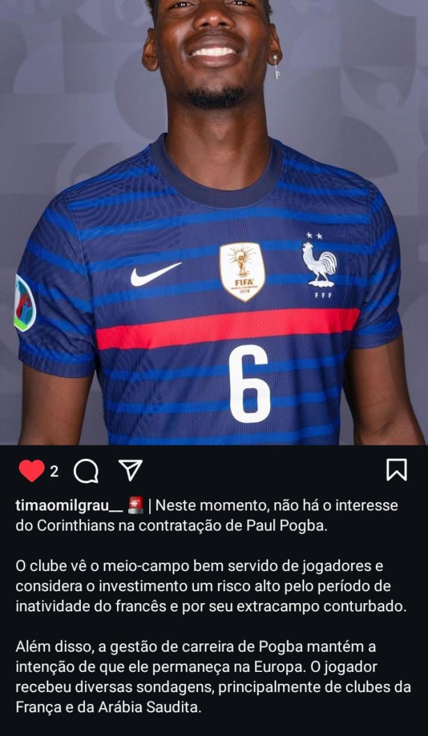 Pogba n�o vem mais?