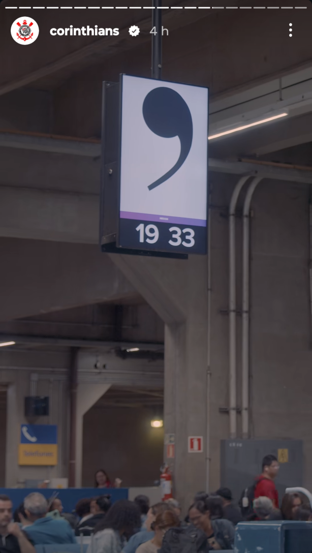 Corinthians postou foto de um aeroporto com aquela v�rgula .