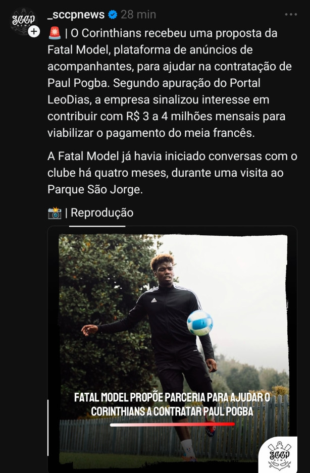 informa��o Pogba