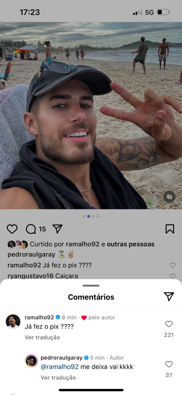 Andr� Ramalho enquadrando Pedro Raul!