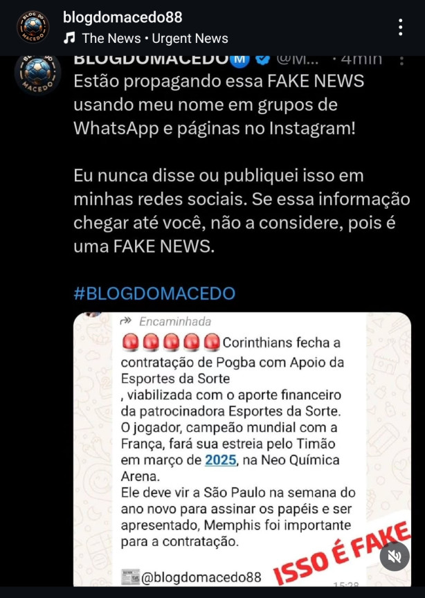 Muito cuidado com as Fake News!