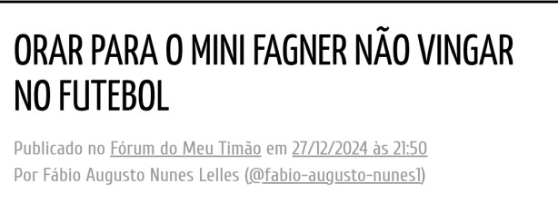 Print: Esse � o n�vel do F�rum, que pessoa sem no��o
