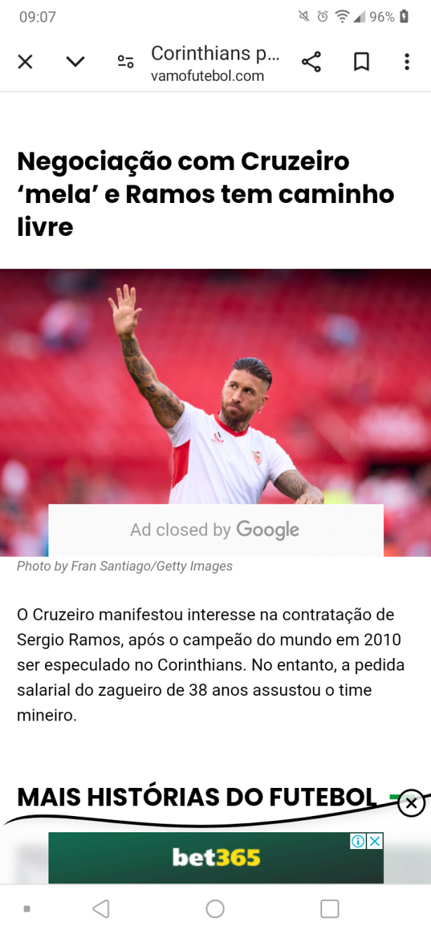 So vem S�rgio Ramos