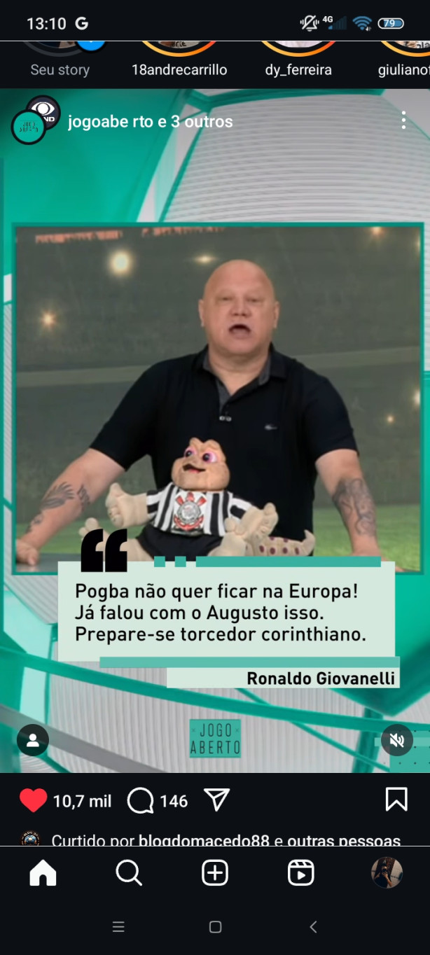 Ronaldo Giovanelli sobre Pogba