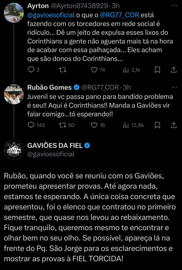 Rubo tomou uma invertida monstra da gavies