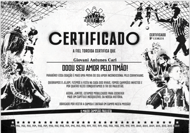 Doa��o para Arena