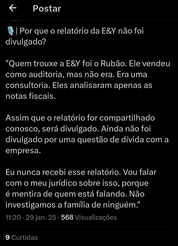 Rubo foi o responsvel pela Ernst & young, parece piada isso.