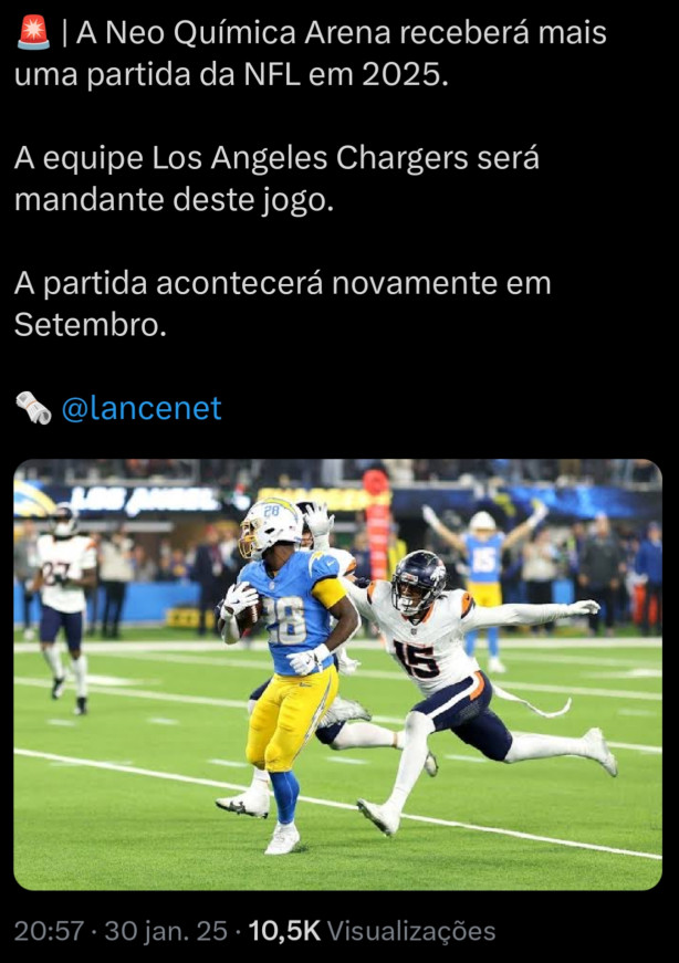 NFL na Arena novamente!
