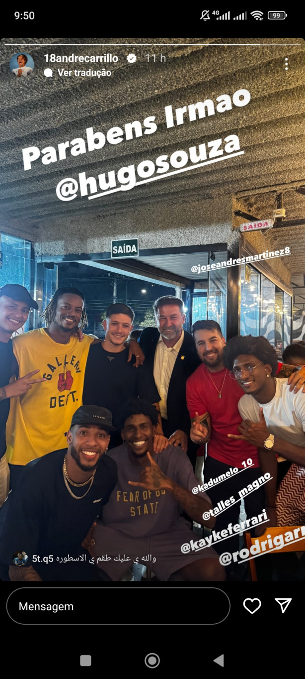 Parab�ns Hugo souza, e Garro t� vindo ai