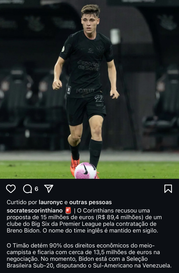 CASO BRENO BIDON - Chega de Barganha: Corinthians Precisa Se Valorizar no Mercado