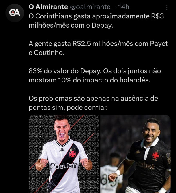 Opinio de um Vascaino sobre os reforos