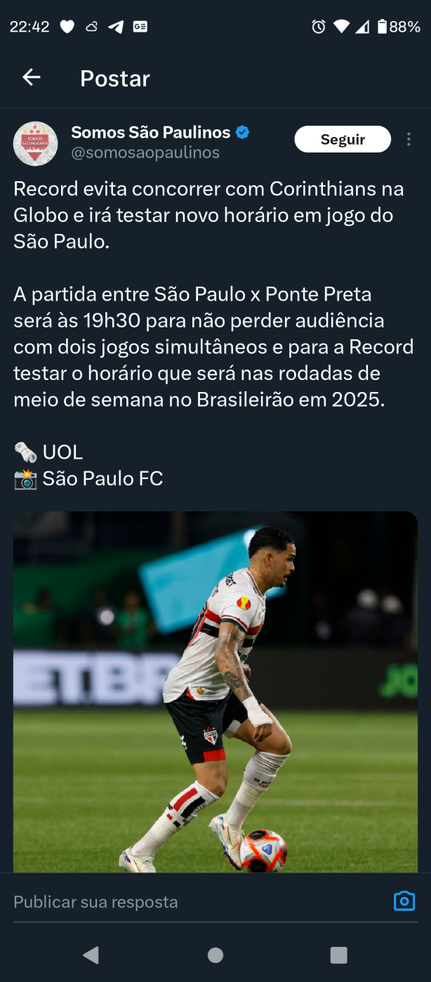Record antecipou o jogo dos trikas
