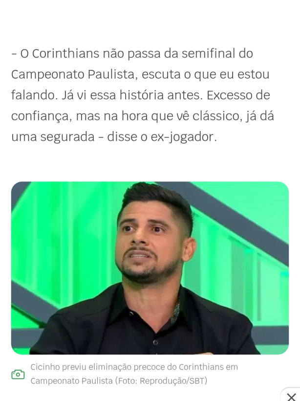Os caras vivem de Corinthians