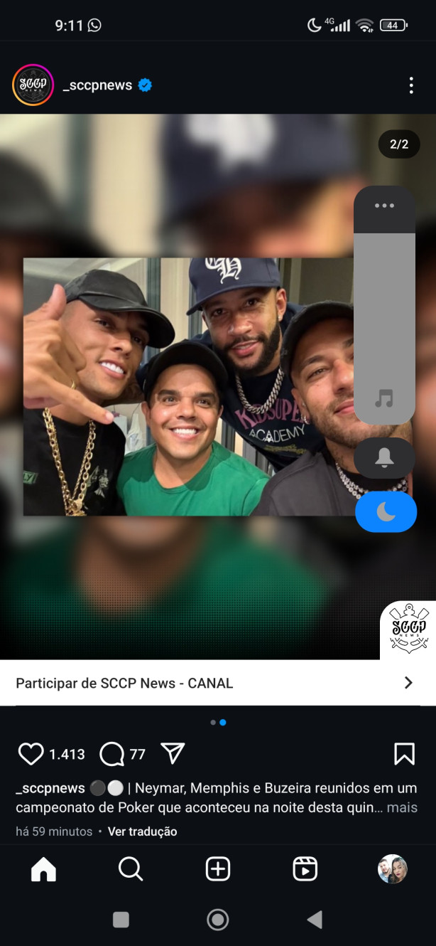 Nosso rapper est� curtindo