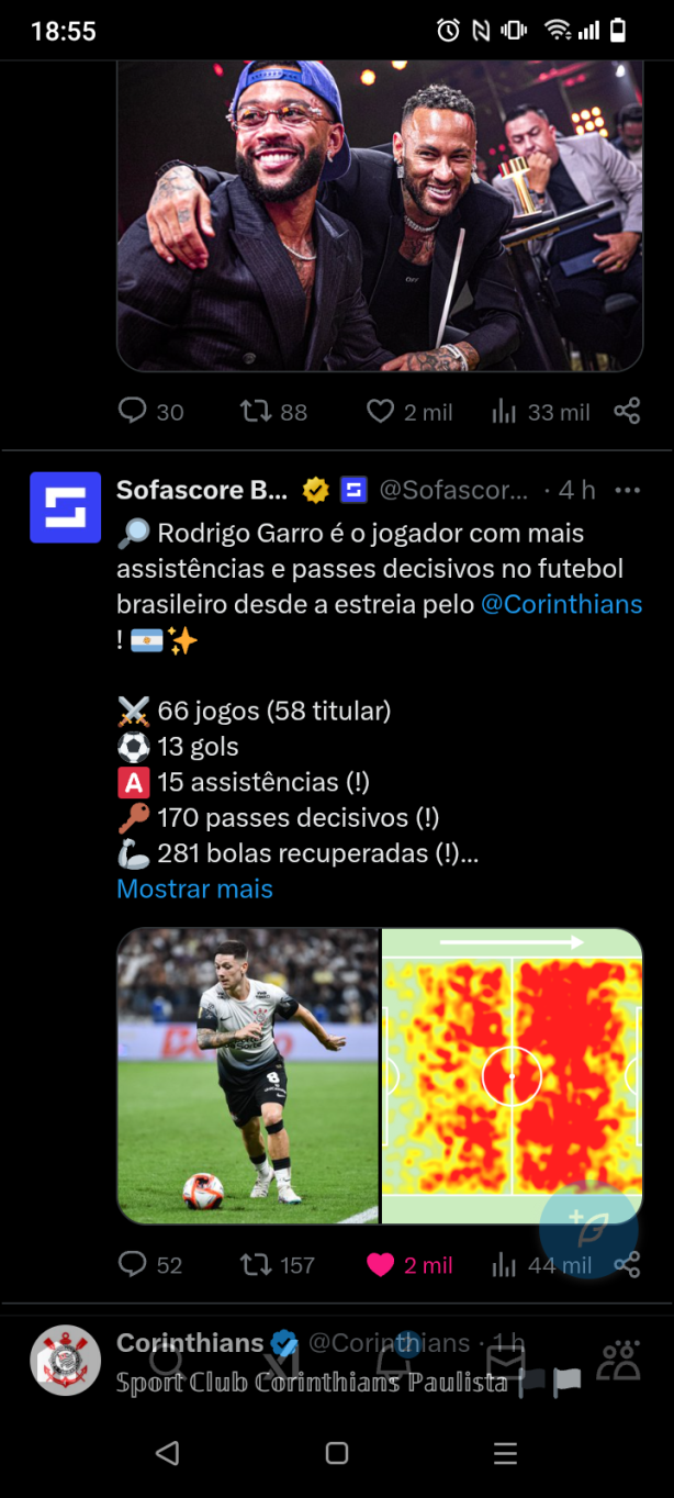 Rodrigo Garro � o jogador com mais assist�ncias e passes decisivos do futebol brasileiro