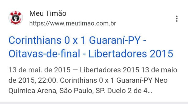 O Tite precisa voltar, com ele o Corinthians n�o passava vergonha na Libertadores!