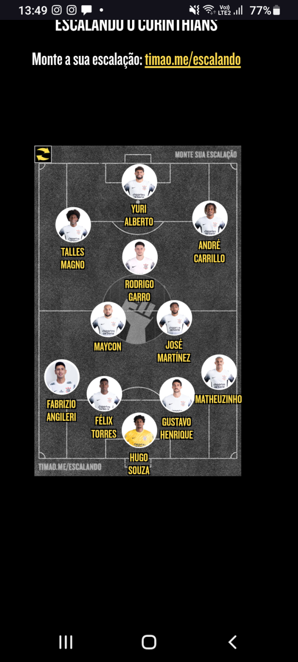 Time dos que est�o merecendo