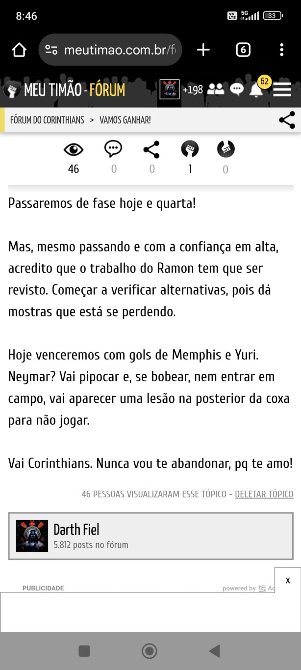 Neymar? Eu avisei...