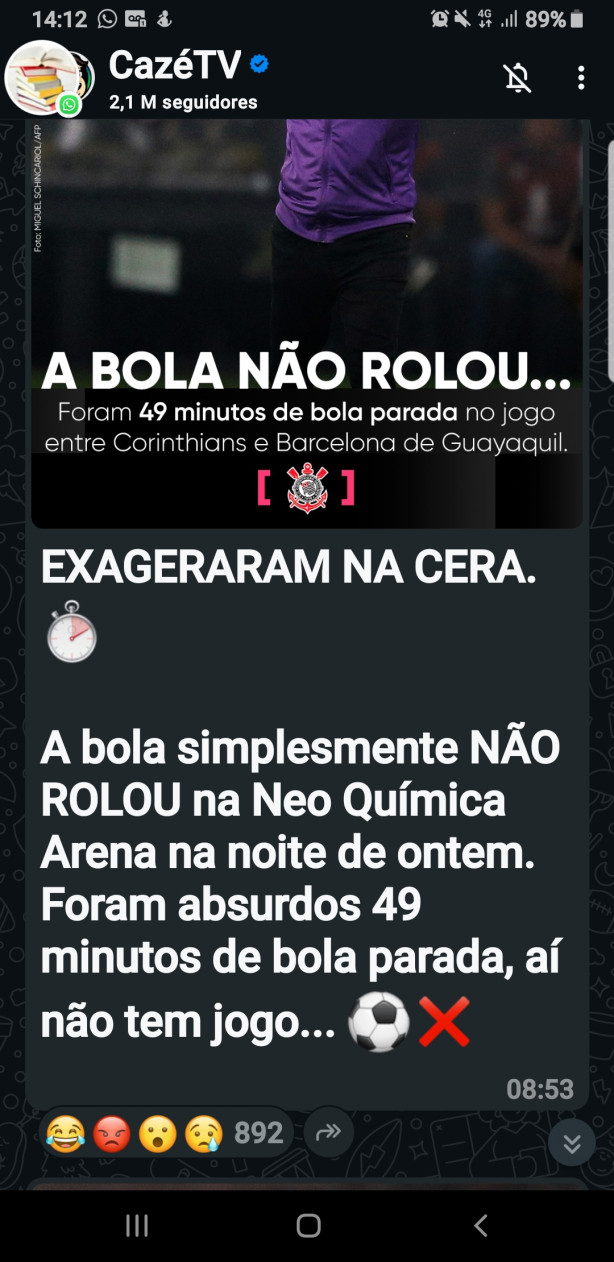 49 minutos de bola parada.