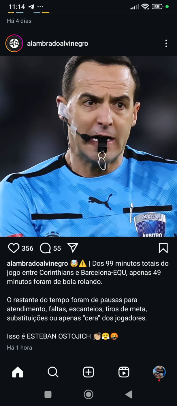 Ontem dos 99 minutos de jogo apenas 49 teve bola rolando, 