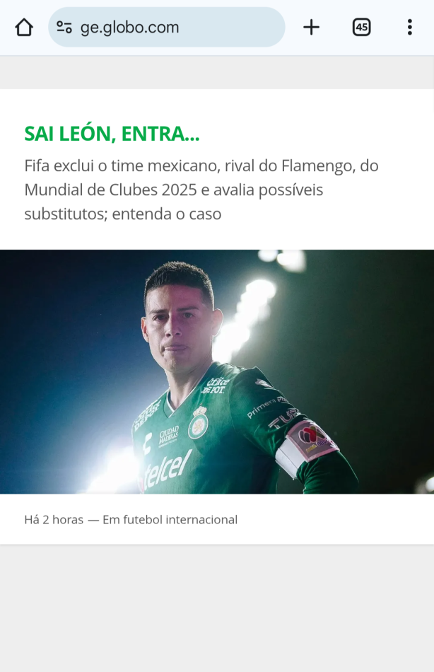 Leon excludo do mundial FIFA... Vamos fazer uma campanha? Instagram tuiter e redes sociais da fifa