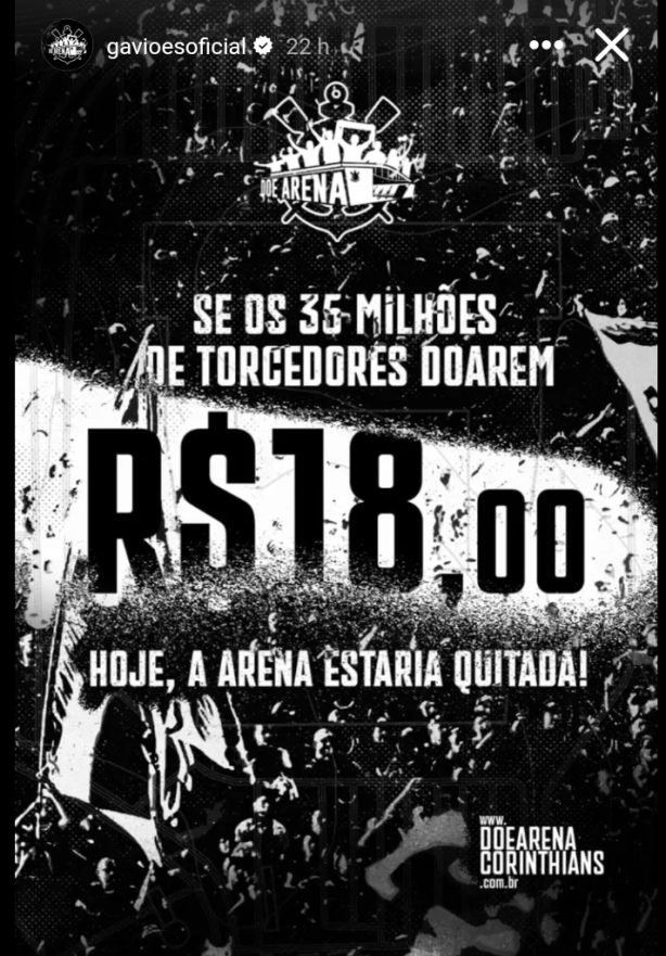 A verdade  que dos 35 milhes de torcedores, s uns 5 milhes est disposto a ajudar o clube