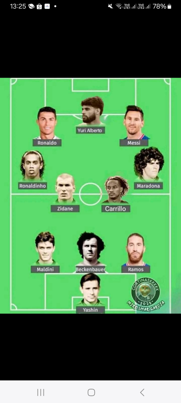 Maiores jogadores da histria mundial sem clubismo.