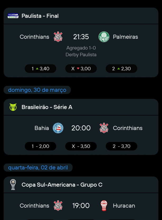 A gente vai jogar quinta e domingo?