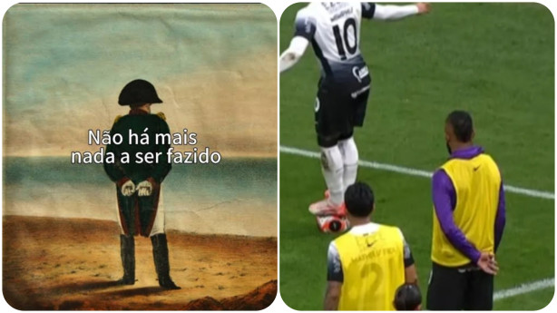 O Alex Santana vendo o Memphis fazer graa