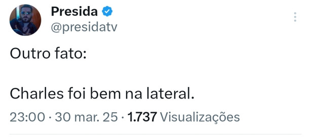 Pra quem assistiu todo o jogo, procede?