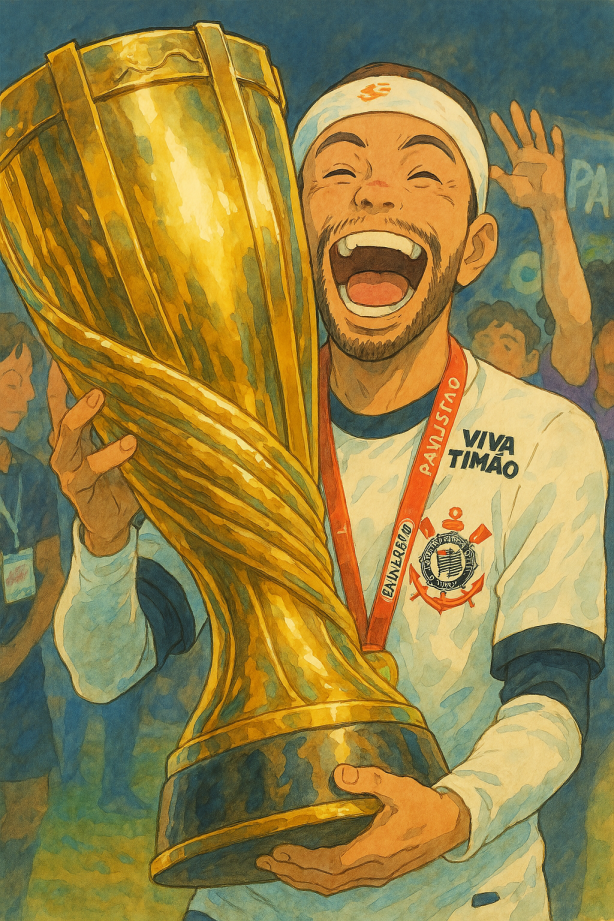 Memphis com a ta�a estilo Ghibli