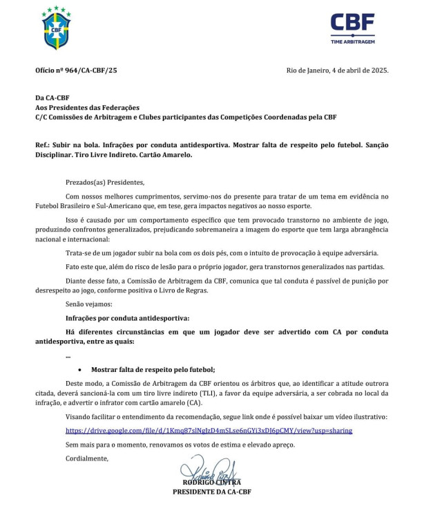 CBF destruindo o futebol